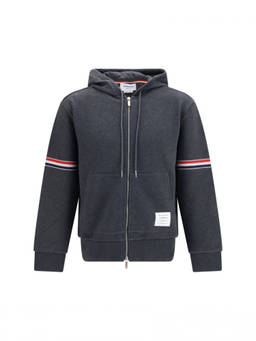 Thom Browne - Dark Grey Stripes Hoodie