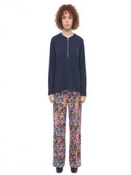 Stella McCartney - Blue Solid Crew Neck Top