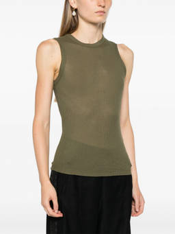 HALFBOY - Olive Ribbed Knit Top