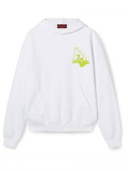 Gucci - White Cotton Jersey Hoodie