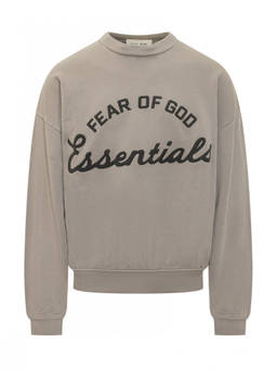 Fear of God - Grey Logo Crew Neck Sweatshirt (S)