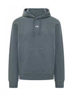 The North Face - Grey Solid Hood Sweatshirt