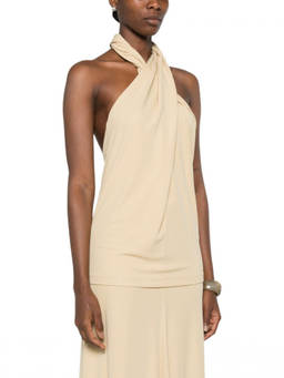 Toteme - Beige Halter Neck Top (M)