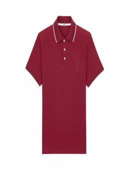 Saint Laurent - Red Shirt Collar Polo T-Shirts