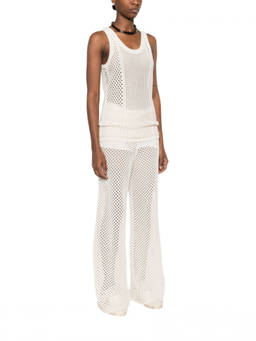 Golden Goose - White Knitted Round Neck Top (S)