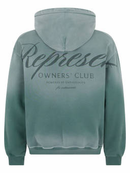 REPRESENT - Green Logo Relaxed Hoodie