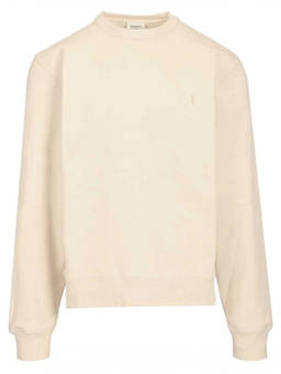 Saint Laurent - Beige Crew Neck Sweatshirt