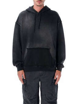 Diesel - Black Distressed Hoodie