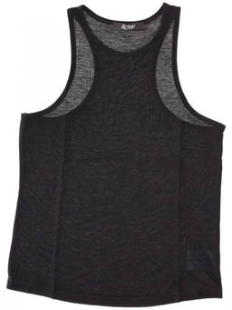 La Rose - Black Cotton Cropped Tank Top