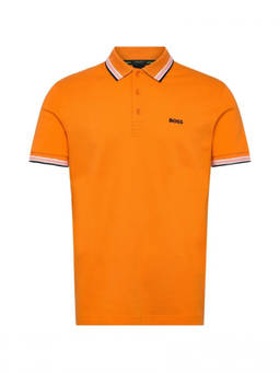 Boss - Orange Contrast Collar Polo T-Shirt (2XL)