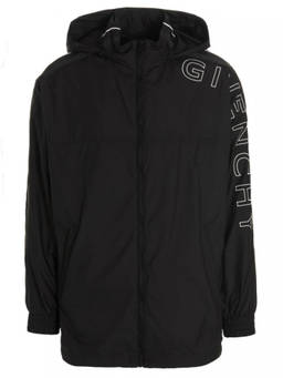 Givenchy - Black Embroidered Logo Jacket