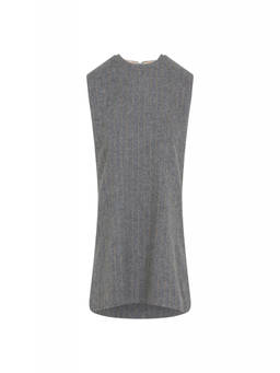 Carven - Grey Stripes Round Neck Top (S)