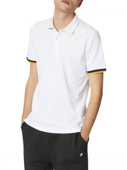 K-Way - White Shirt Collar Polo T-Shirts