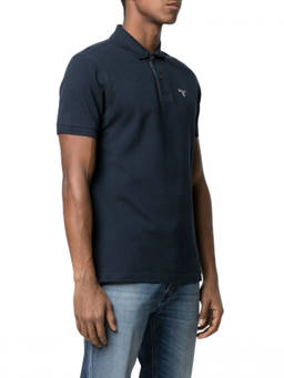 Barbour - Navy Blue Logo Polo T-Shirts (XL)
