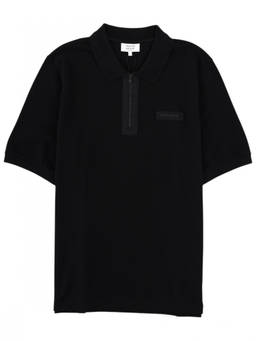 Maison Kitsune - Black Shirt Collar Polo T-Shirts