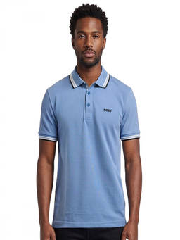 Boss - Sky Blue Logo Polo T-Shirts
