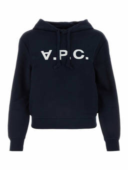 A.P.C. - Navy Blue Vpc Logo Hoodie