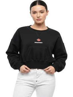 Dsquared2 - Black Logo Crew Neck Sweatshirt