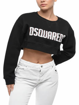 Dsquared2 - Black Logo Crew Neck Sweatshirt