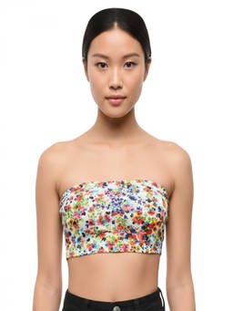 Dsquared2 - Multicolour Floral Strapless Top (XS)