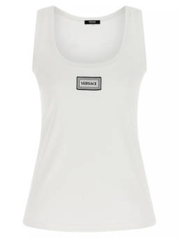 Versace - White Logo Top