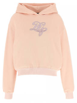 Dolce&Gabbana - Pink Logo Embroidery Hoodie