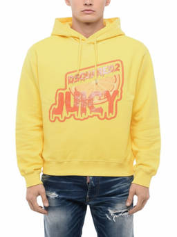 Dsquared2 - Yellow Regular Graphic Hoodie
