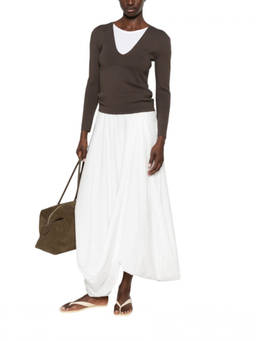 Toteme - Brown V Neck Sweatshirt
