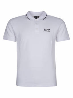 EA7 Emporio Armani - White Regular Fit Polo T-Shirt