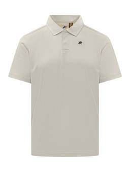 K-Way - Beige Logo Shirt Collar Polo T-Shirt