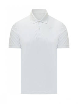 K-Way - White Logo Shirt Collar Polo T-Shirt (M)