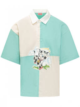 Kenzo - Multicolour Graphic Shirt Collar Polo T-Shirt