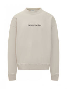 OFF-WHITE - Beige Crew Neck Sweatshirt