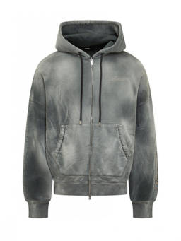 Amiri - Grey Logo Hood Sweatshirt (M)