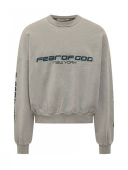 Fear of God - Grey Logo Crew Neck Sweatshirt (S)