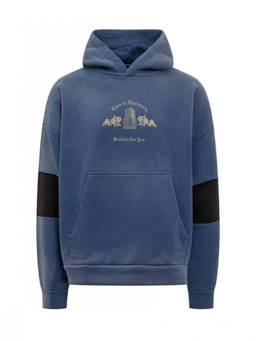 Willy Chavarria - Blue Graphic Hoodie (S)