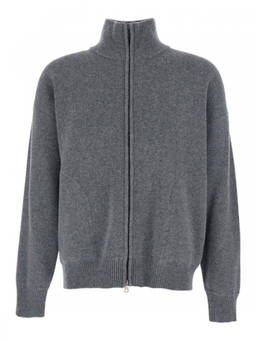 Roberto Collina - Grey Mock Collar Sweatshirts (S)