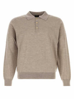 Brioni - Beige Shirt Collar Polo T-Shirts