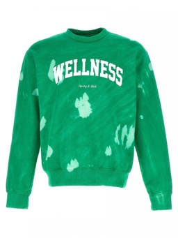 Sporty & Rich - Green Crew Neck Sweatshirt (S)