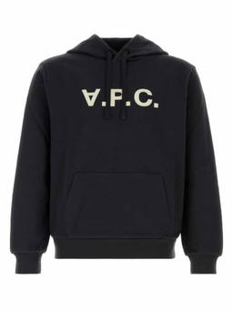 A.P.C. - Black Regular Logo Hoodie