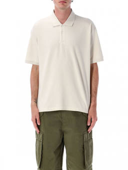 Stussy - Off White Cotton Polo T-Shirt