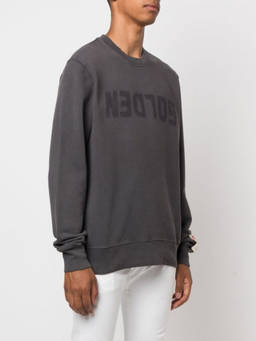 Golden Goose - Grey Cotton Logo Sweatshirt