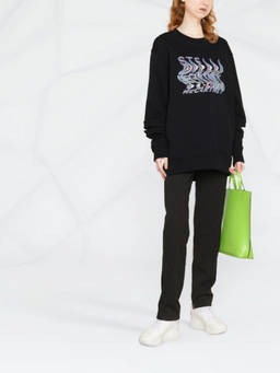 Stella McCartney - Black Cotton Logo Sweatshirt (XS)