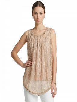 Sportmax - Golden Crew Neck Top (M)