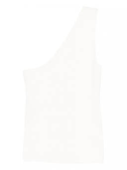 Lisa Yang - White Cotton Blend Top