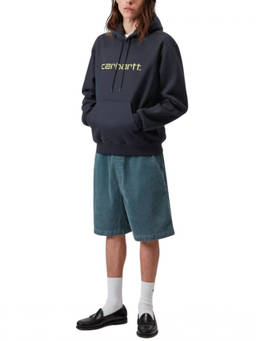 Carhartt - Blue Logo Hood Sweatshirt
