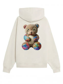Barrow'S - White Logo Hood Sweatshirt