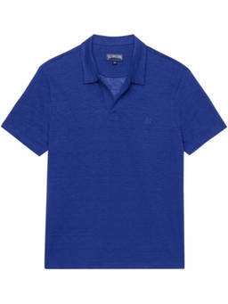 Vilebrequin - Blue Solid Shirt Collar Polo T-Shirt