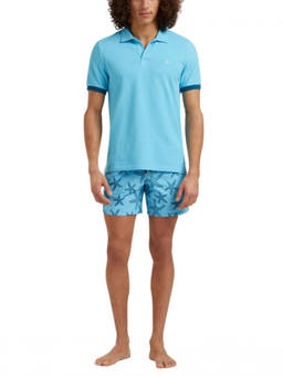 Vilebrequin - Blue Solid Shirt Collar Polo T-Shirt