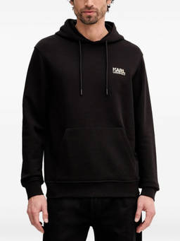 Karl Lagerfeld - Black Logo Hood Sweatshirt (L)